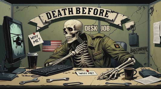 Death Before Desk Job - Short sleeve t-shirt
