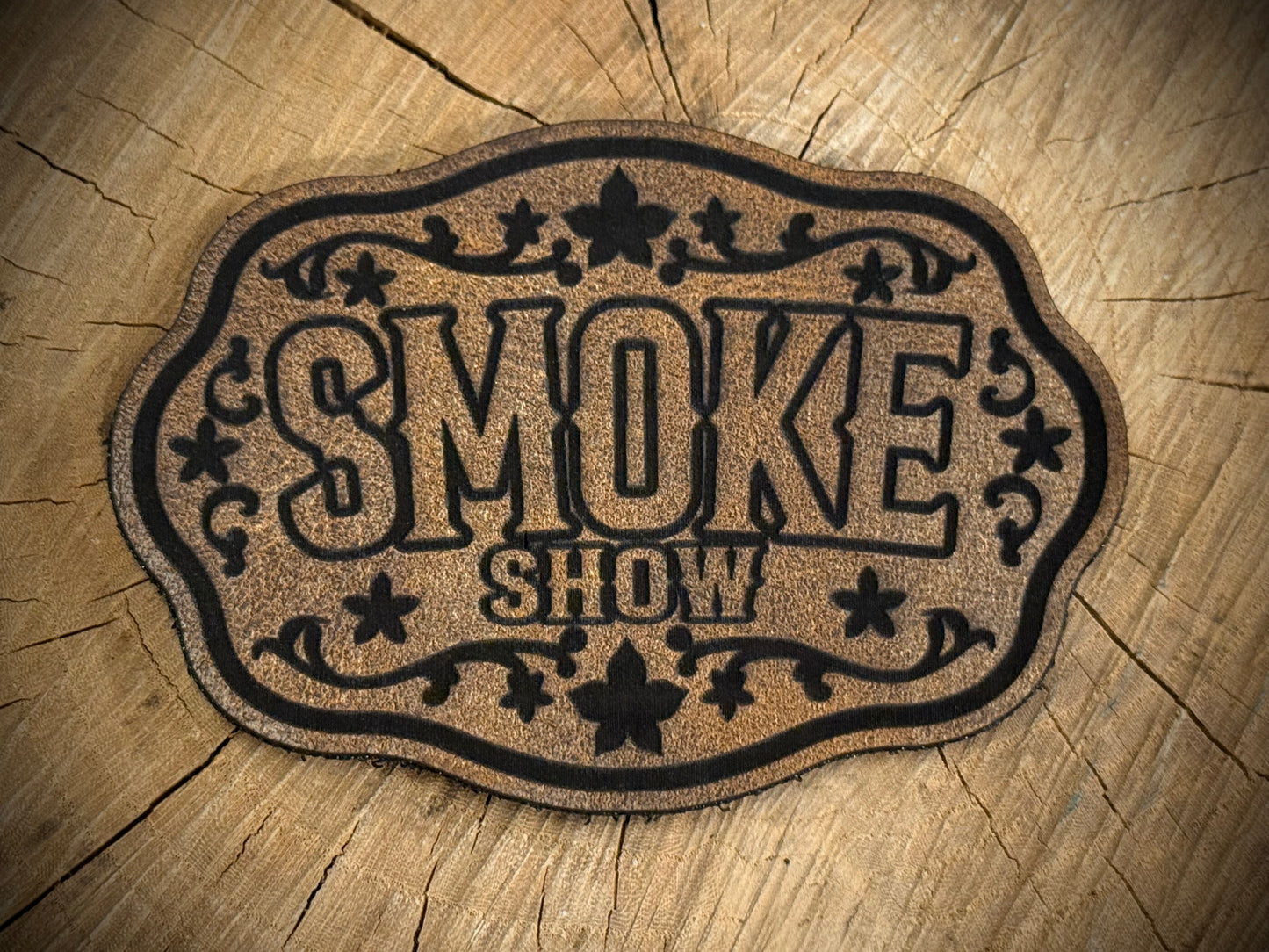 Smoke Show Leatherette Morale Patch – Velcro-Backed Hotshot Herald