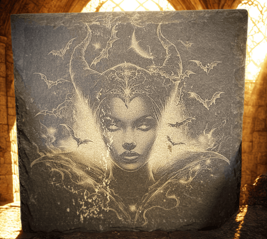 Queen Maleficent Slate Coaster – Mistress of the Night